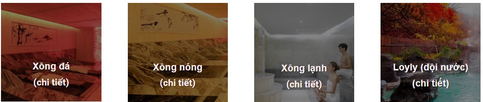 Phòng xông hơi tại Onsen Quang Hanh