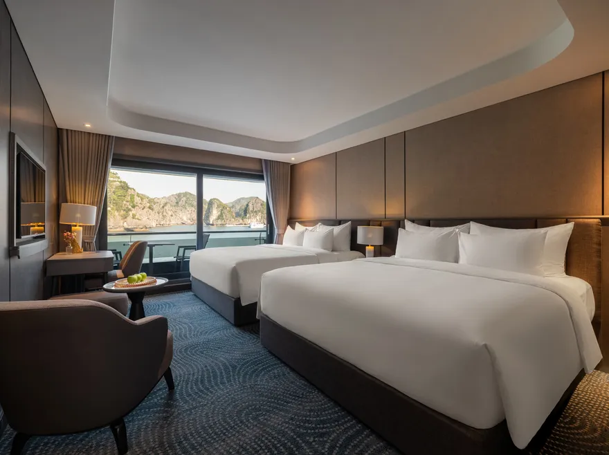Senior Triple Suite Sea View with Private Balcony